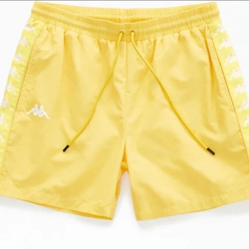 Kappa Yellow Athletic Shorts